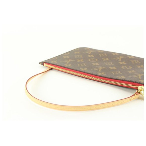 Louis Vuitton Cherry Red Monogram Neverfull Pochette GM or MM 13lz89s - Picture 5 of 12